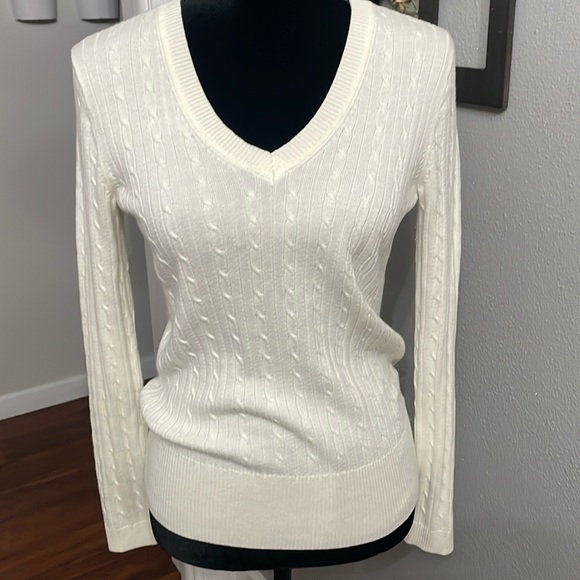 Tommy Hilfiger Tops - Tommy Hilfiger Flag Sleeve White Long-sleeve Top